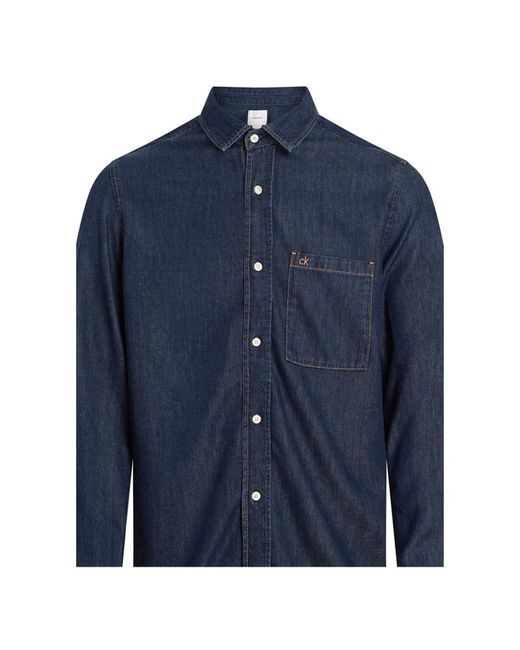 Denim Shirts Calvin Klein de hombre de color Blue