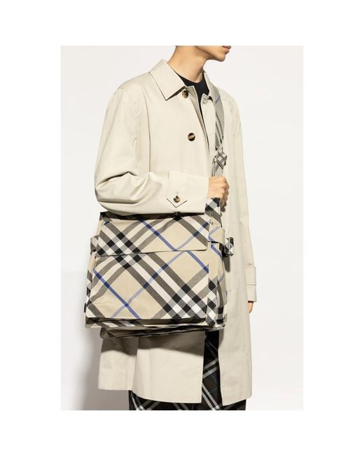 Shoulder Bags di Burberry in Metallic da Uomo