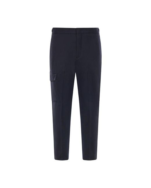 BE ABLE Blue Straight Trousers for men