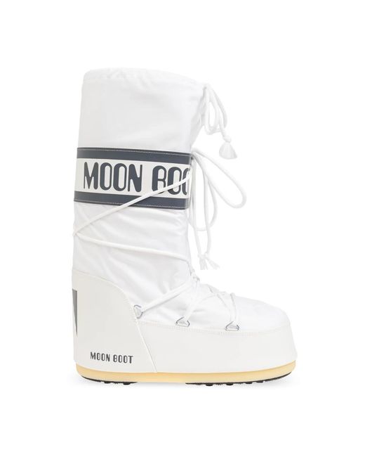 Winter Boots Moon Boot de hombre de color White