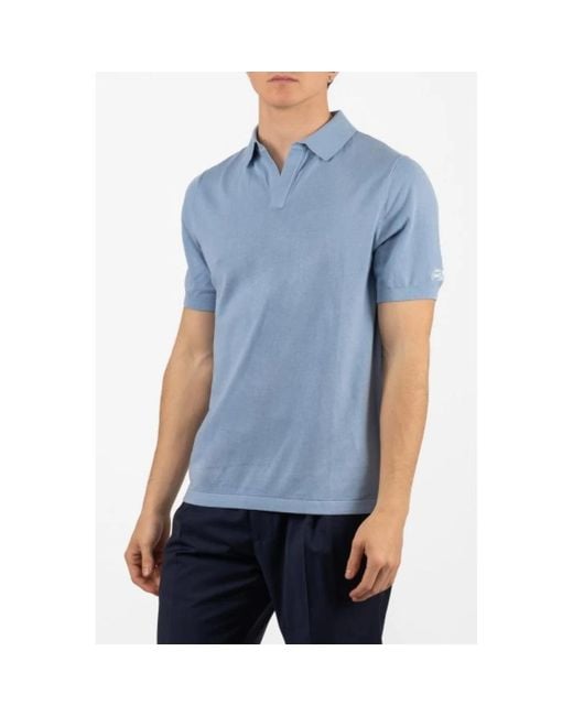 Mc2 Saint Barth Blue Polo Shirts for men