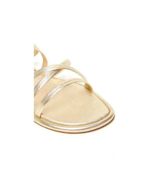 Weekend by Maxmara Metallic Flat Sandals