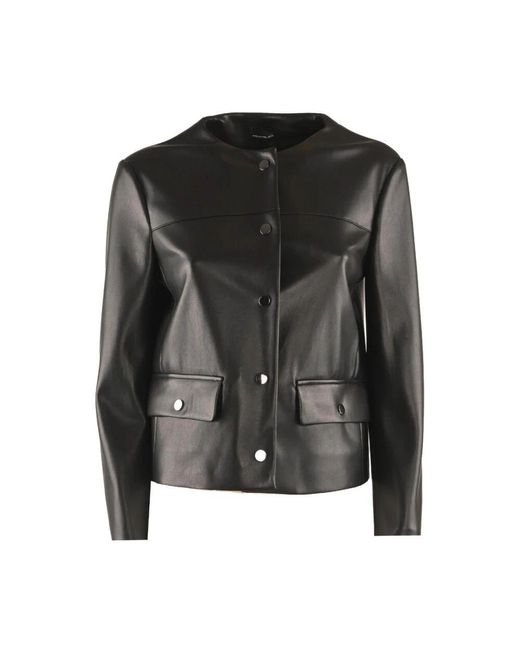 Pennyblack Black Polyester puffer- und parkajacke penny
