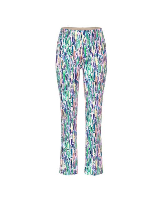 Marc Cain Blue Cropped Trousers