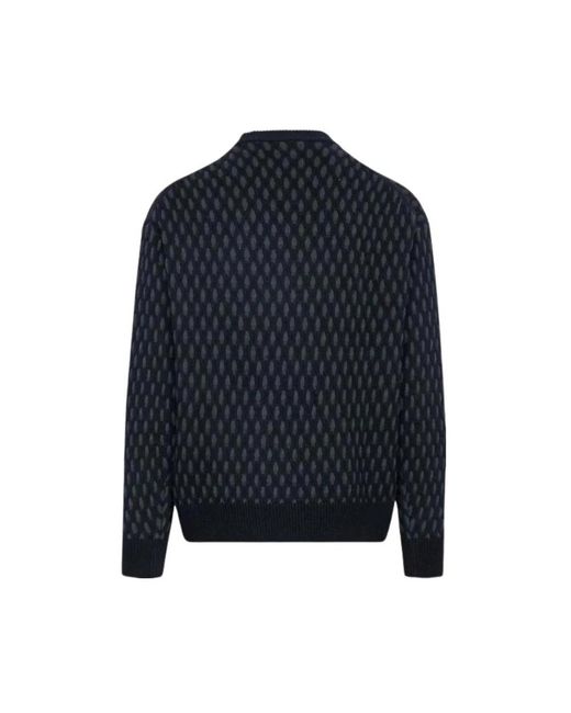 Boss Blue Round-Neck Knitwear for men