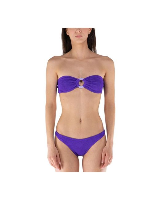Mc2 Saint Barth Purple Bikinis