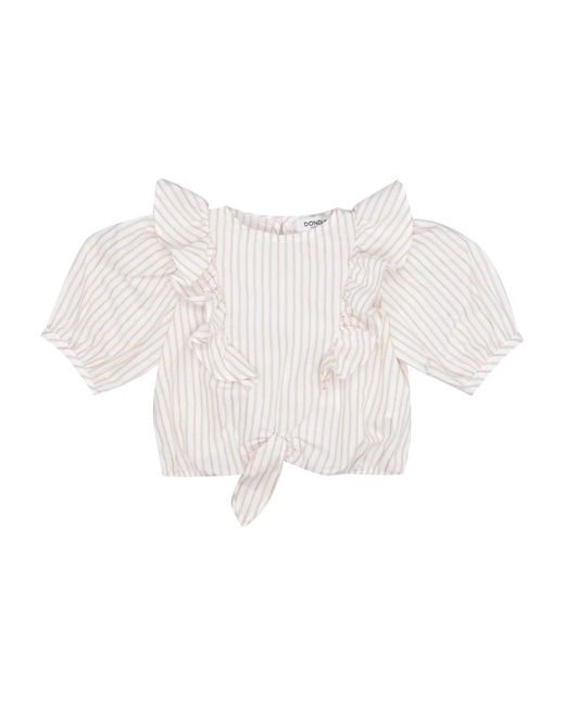 Dondup Overhemden ,Wit ,Dfca 021Cr 004 D143 in het White