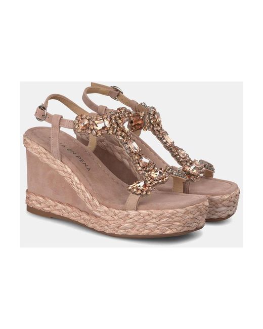 Wedges Alma En Pena. de color Pink