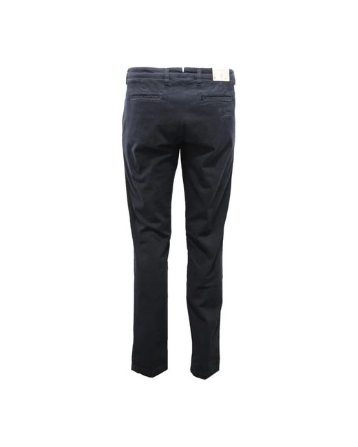 Eleventy Blue Slim-Fit Trousers for men