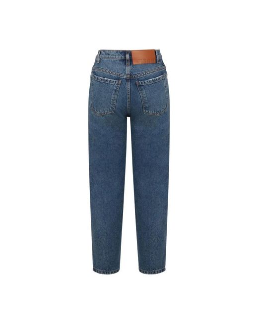 MSGM Jeans ,Blauw ,Katoen Straight Leg Jeans in het Blue