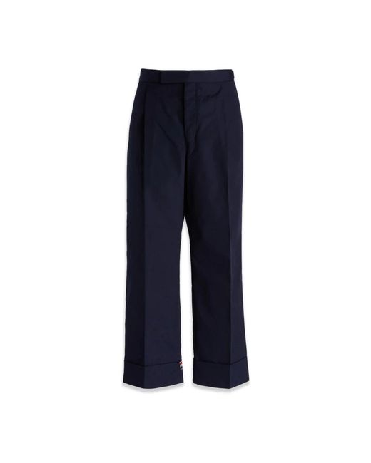 Straight Trousers Thom Browne de hombre de color Blue
