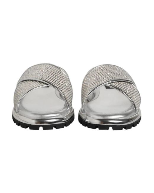 Dolce & Gabbana Gray Sliders for men