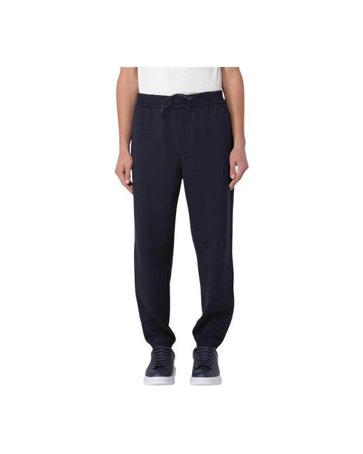 Emporio Armani Blue Sweatpants for men