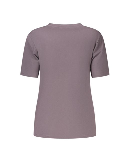 North Sails T-Shirt Met Ton-Sur-Ton Logo in het Purple