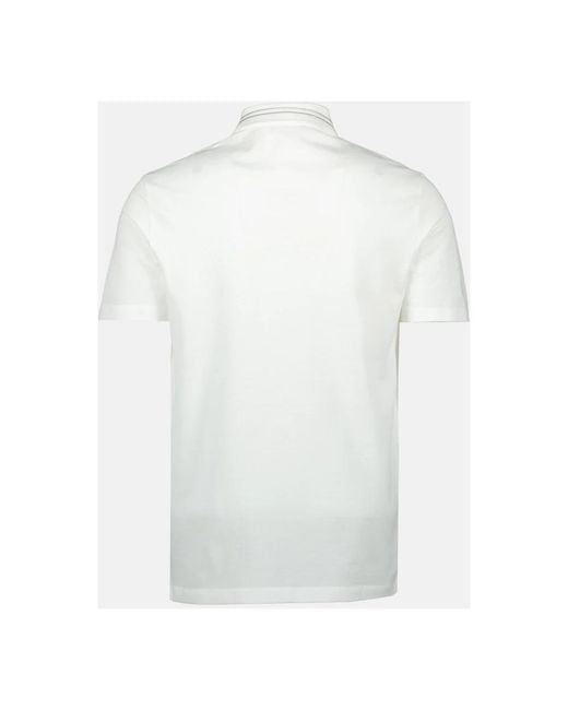 Versace Tops ,Wit ,Katoen Medusa Geborduurde Polo Shirt in het White voor heren