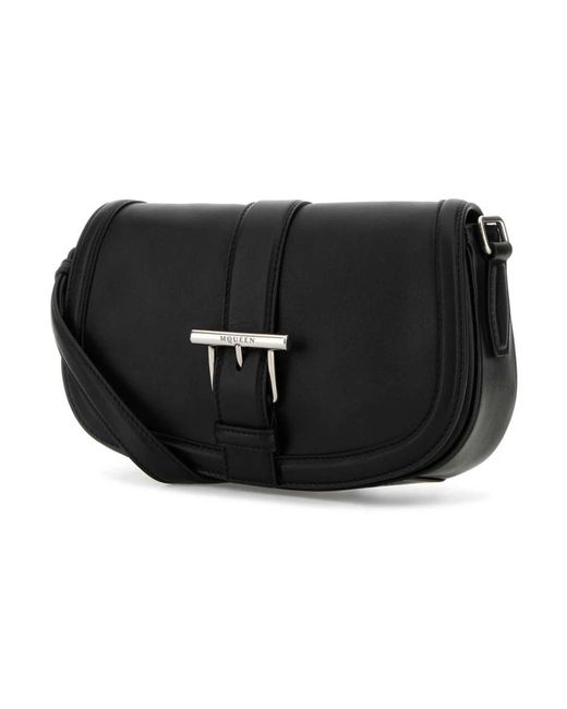 McQueen Black Cross Body Bags