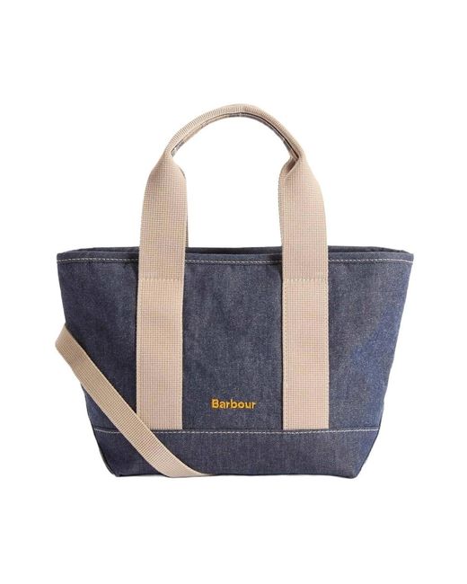 Barbour Blue Shopping Bags
