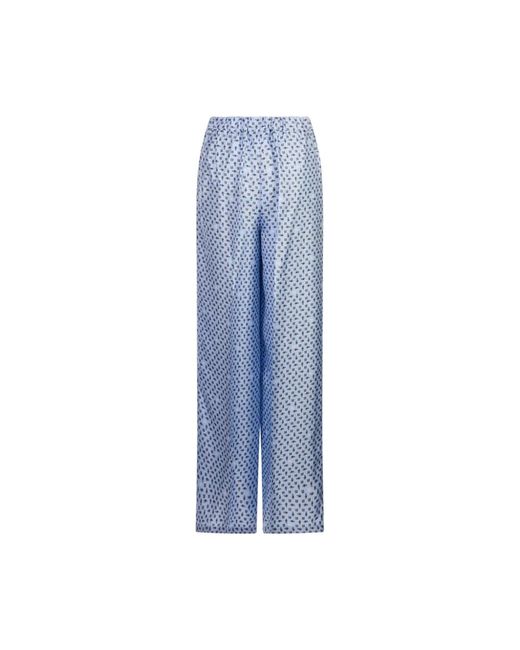 Max Mara Blue Wide Trousers