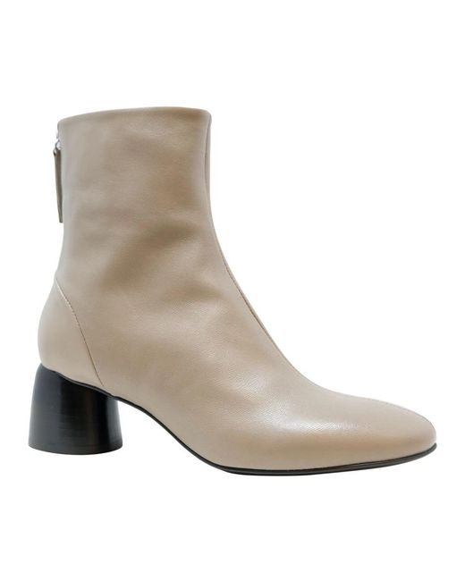 Halmanera Gray Heeled Boots