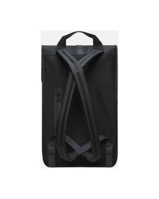 Rains Black Backpacks