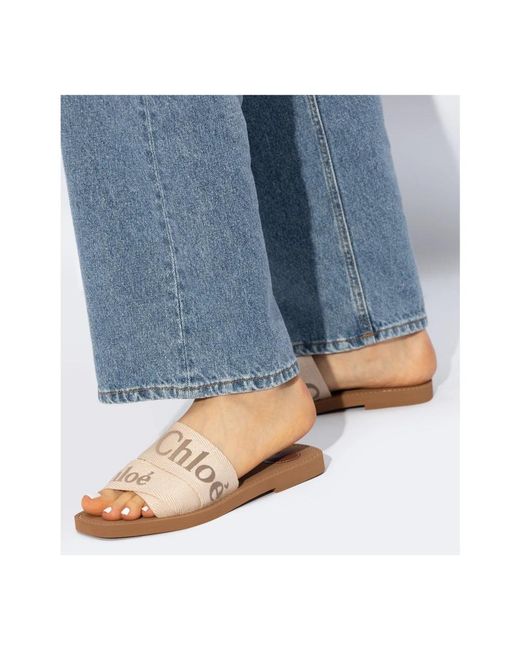 Chloé Natural Sliders