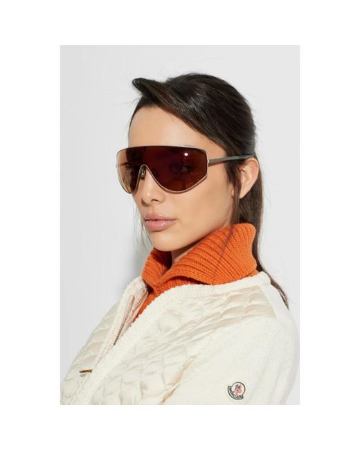 Moncler Brown Tanium Sonnenbrille