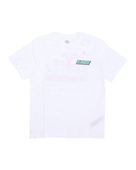 Element Outdoor Tee Optic Kurzarm in White für Herren