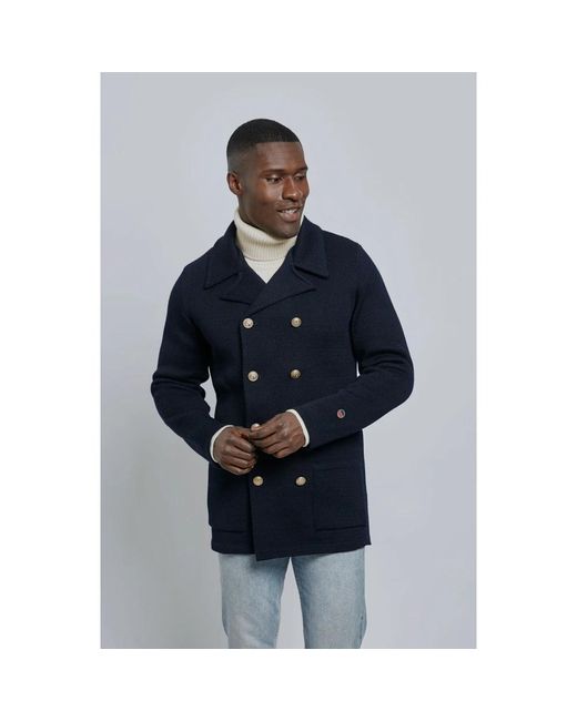 BUSNEL Jassen ,Blauw ,Wol Tom Jacket in het Blue voor heren