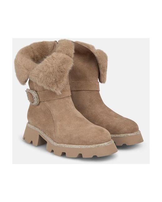 Alma En Pena. Brown Winter Boots