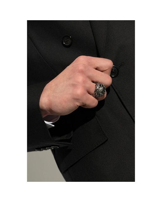 Versace Metallic Rings for men