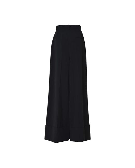 Moschino Black Wide Trousers