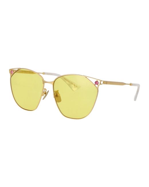 Gucci Yellow Stylische sonnenbrille gg1375sa