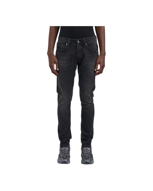 Dondup Black Slim-Fit Jeans for men