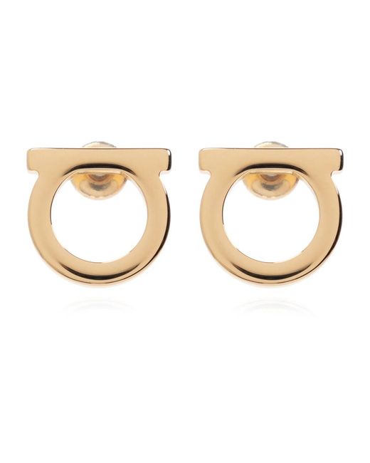 Earrings Ferragamo de color Brown