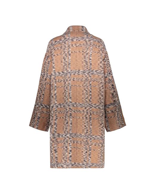 Missoni Jassen ,Veelkleurig ,Wol Klassieke Wollen Jas in het Brown
