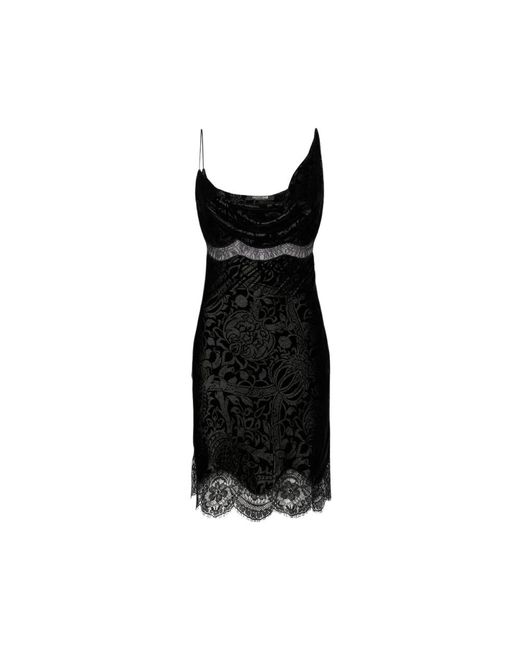 Roberto Cavalli Black Short Dresses