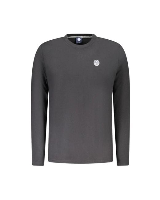 North Sails Gray Long Sleeve T-Shirts for men