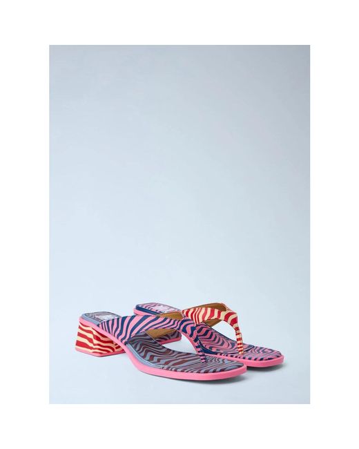 Camper Multicolor Heeled Mules