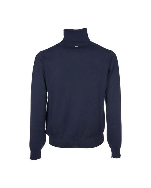 Herno Blue Turtlenecks for men