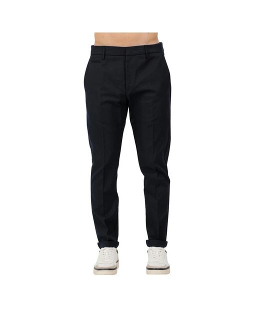 Dondup Blue Slim-Fit Trousers for men