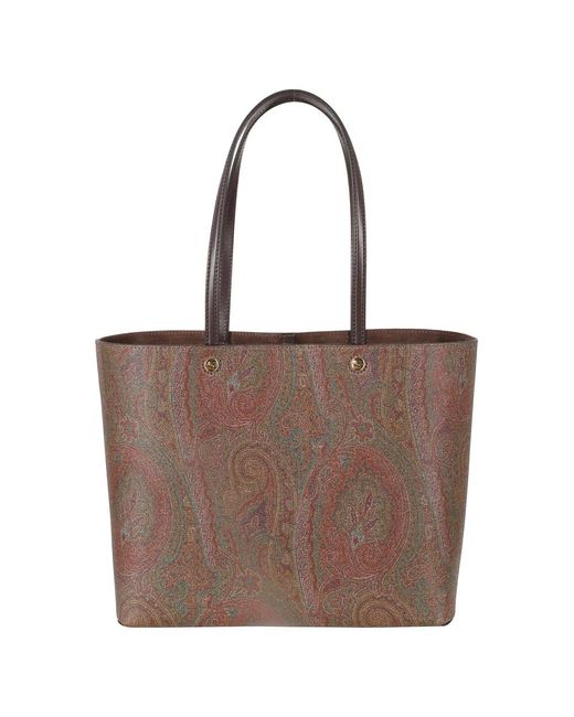 Etro Brown Shopping Bags