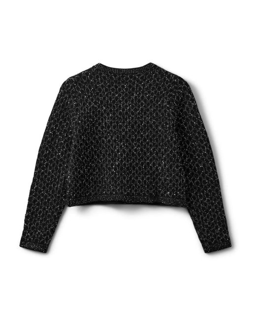 Sofie Schnoor Truien & Vesten ,Zwart ,Polyester Carnetsw Cardigan in het Black
