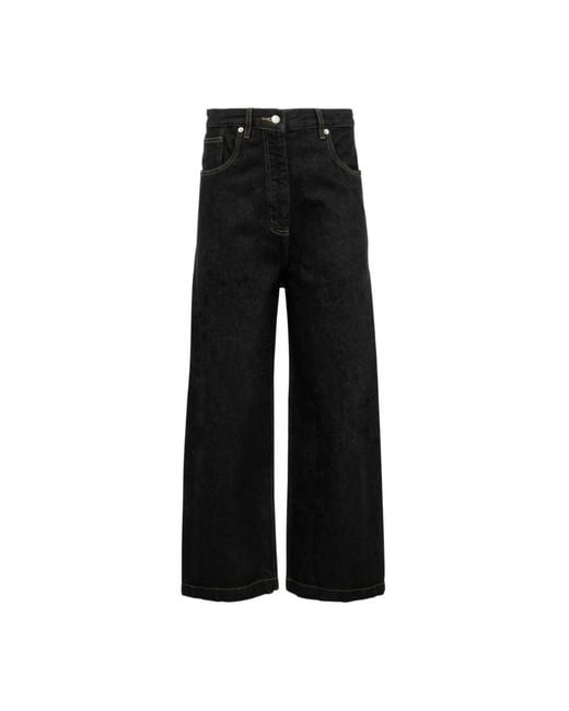 Studio Nicholson Wide Jeans in het Black