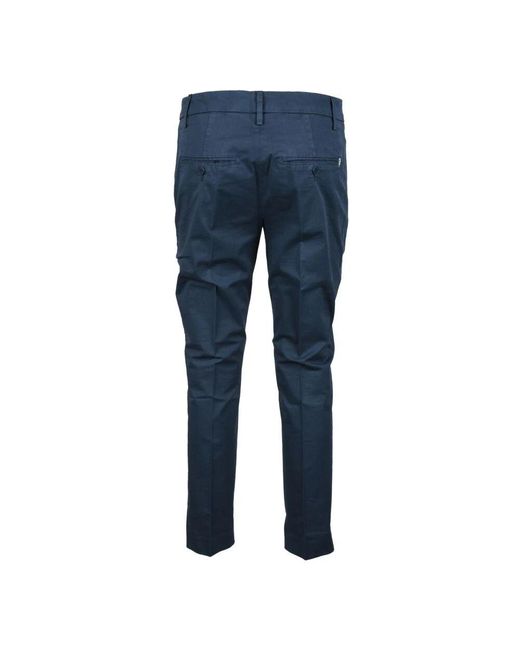 Pantaloni in cotone ed elastan di Dondup in Blue