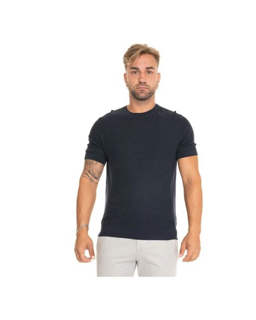 Boss Black Lyocell-Cotton Short-Sleeve Pullover for men
