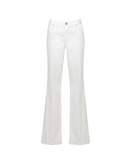 Etro White Wide Trousers