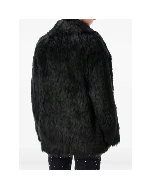 Stand Studio Black Faux Fur & Shearling Jackets