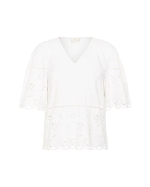 Kaffe White Blouses
