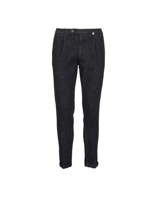 Myths Blue Slim-Fit Trousers for men