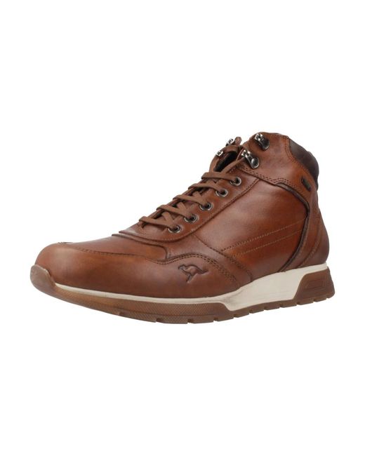 Lace-Up Boots di Kangaroos in Brown da Uomo